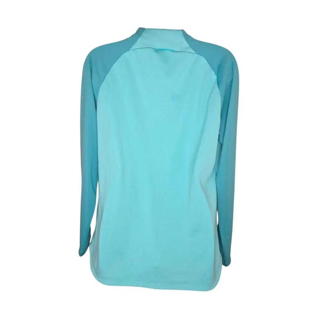 Nike Hyper Turq / Washed Teal Dri-FIT Academy Pro Half-Zip Slim Fit Size Large
